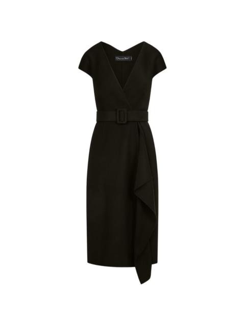 Oscar de la Renta wool-blend pencil dress