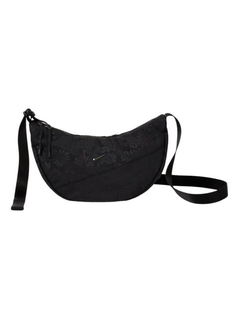 Nike Nike Aura Floral Crescent 4L Crossbody Bag 'Black Gunmetal' IQ1268-010