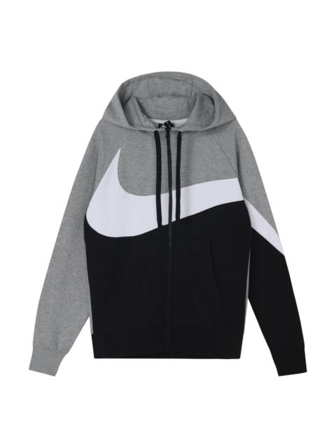 Nike 나이키 운동복 재킷 큰 Swoosh 훈련 Graywhite AR3085-063