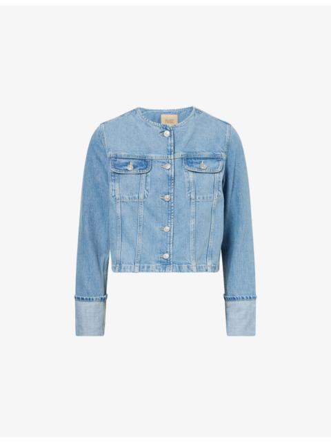 PAIGE Dean Round-Neck Denim Jacket