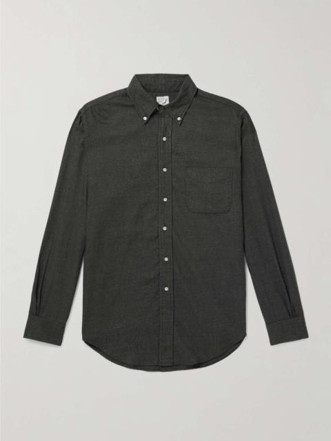 Button-Down Collar Cotton and Lyocell-Blend Flannel Shirt