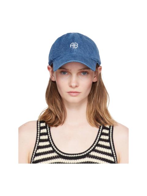 ANINE BING Blue Jeremy Baseball Cap