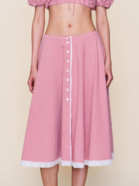 RAVELLO GINGHAM SKIRT