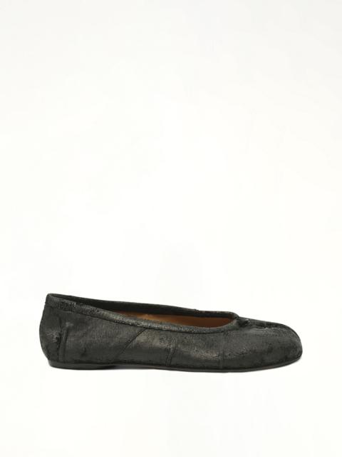 Crackling New Tabi Ballerina in Black