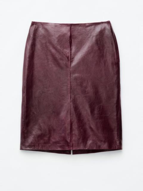 & Other Stories Nappa Leather Pencil Skirt
