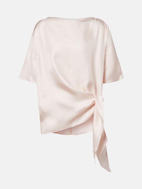 Loulou de Saison Mano silk satin top
