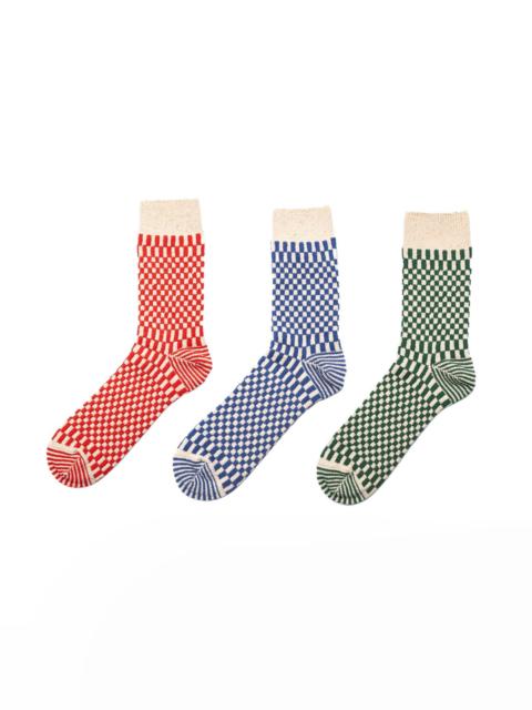 ROTOTO® Checkerboard Pattern Socks