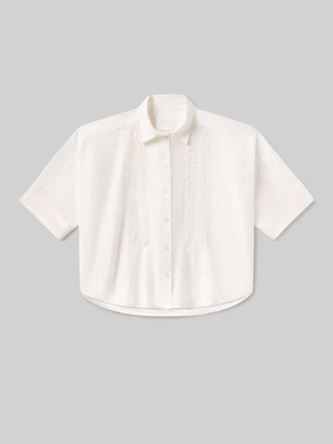 Citizens of Humanity Claire Shirt With Lace In White