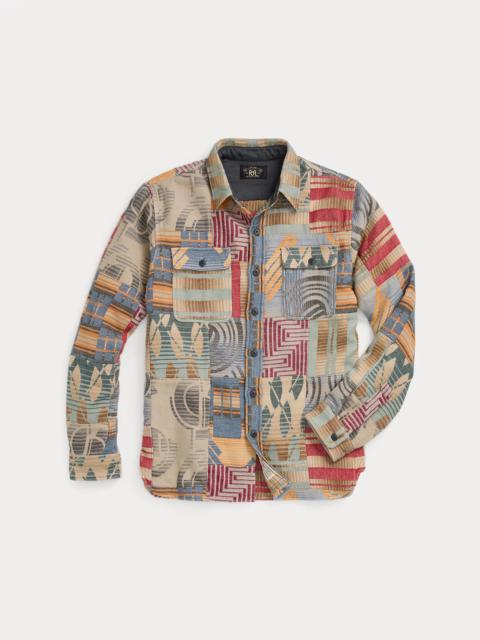 RRL by Ralph Lauren Patchwork Jacquard Workshirt