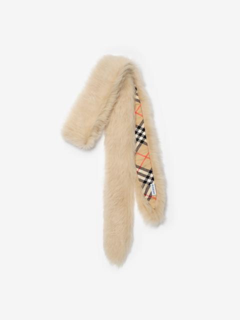 Burberry Skinny Shearling Scarf