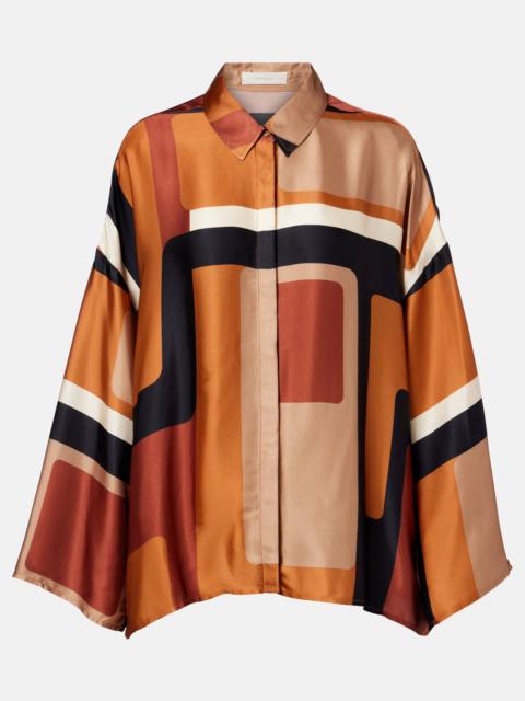 FAITHFULL Cora printed satin shirt