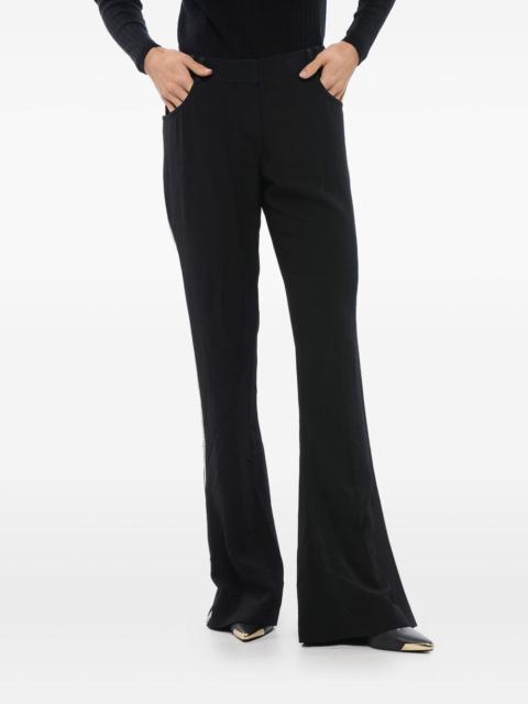 Balmain rhinestone-embellished flared trousers
