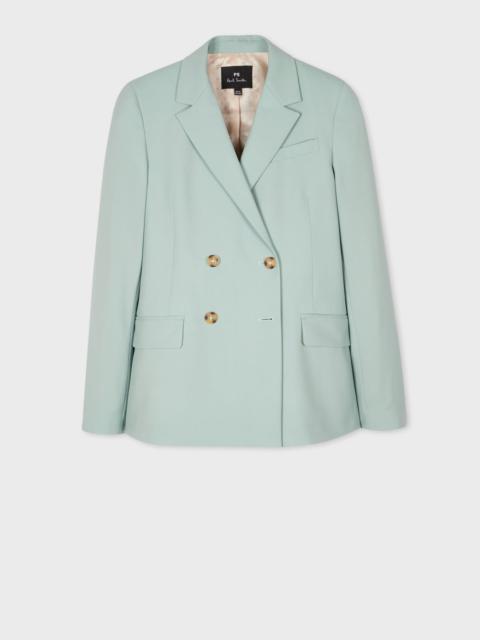 Paul Smith Pale Green Wool Hopsack Blazer