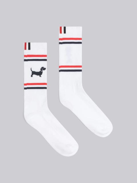 Thom Browne Cotton Mr. Thom And Hector Athletic Mid Calf Socks