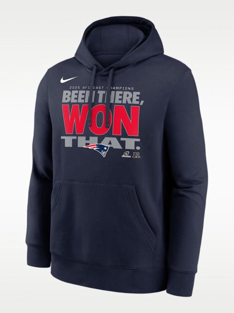 Nike New England Patriots 2025 AFC East Champions Trophy Men's Nike NFL Pullover Hoodie