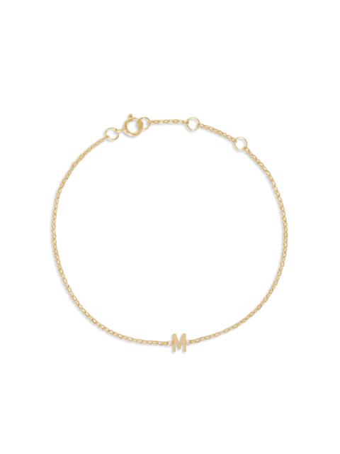 STONE AND STRAND Gold Initial Bracelet