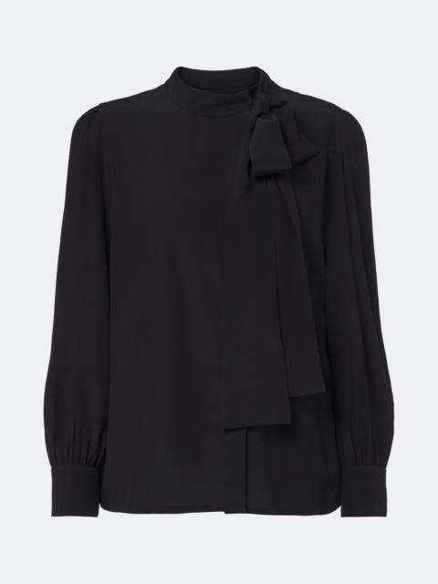 GUCCI Tie-neck silk crêpe de chine blouse