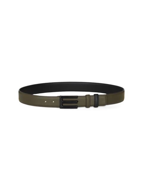 reversible leather belt