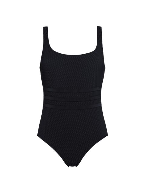 ERES Women's Glory Striped Tank One-Piece Swimsuit - Black