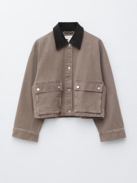 & Other Stories Short Cord-Collar Denim Jacket