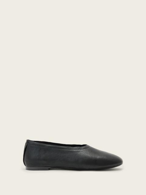 ALLSAINTS HAILEE LEATHER BALLET FLATS