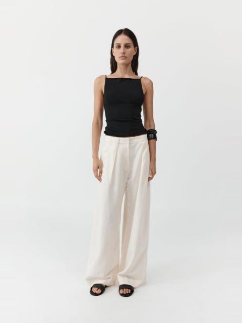 ST. AGNI Pleat Loop Pants - Ivory