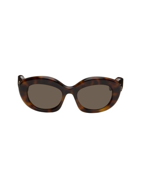 Loewe Brown Curvy Logo Cat-Eye Sunglasses