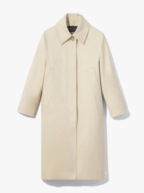 Proenza Schouler Cotton Gabardine Single Breasted Coat