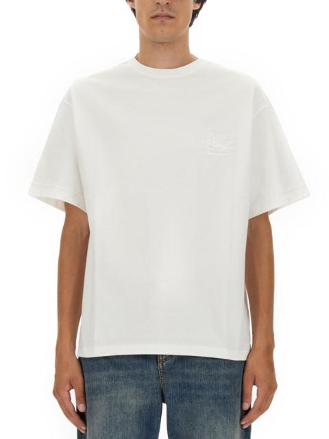 Etro Etro Men T-Shirt With Pegasus Embroidery