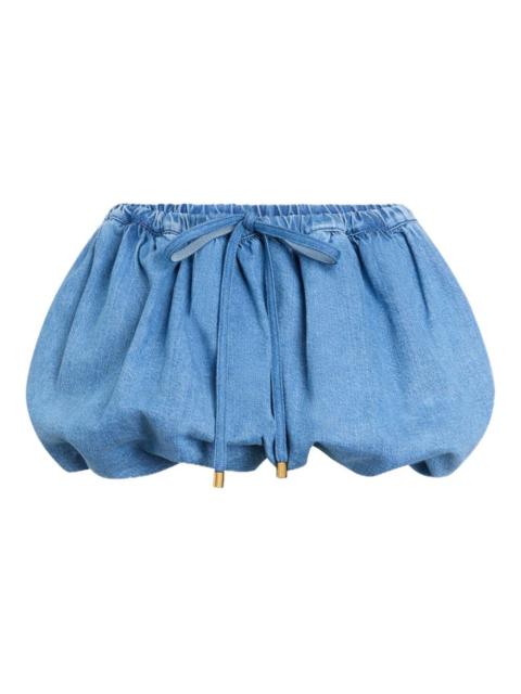 PATOU drawstrings mini A-line skirt