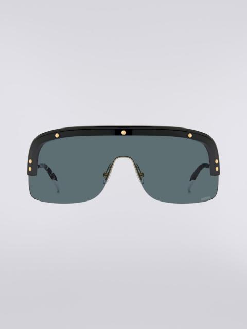 Missoni Mask sunglasses with metal temples and acetate tips