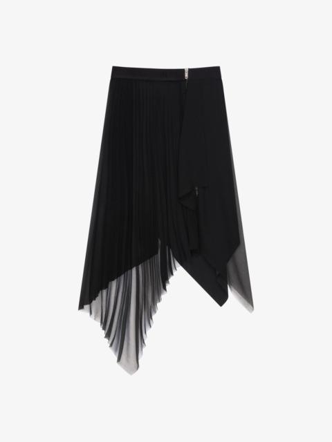 Givenchy ASYMMETRICAL PLEATED SKIRT