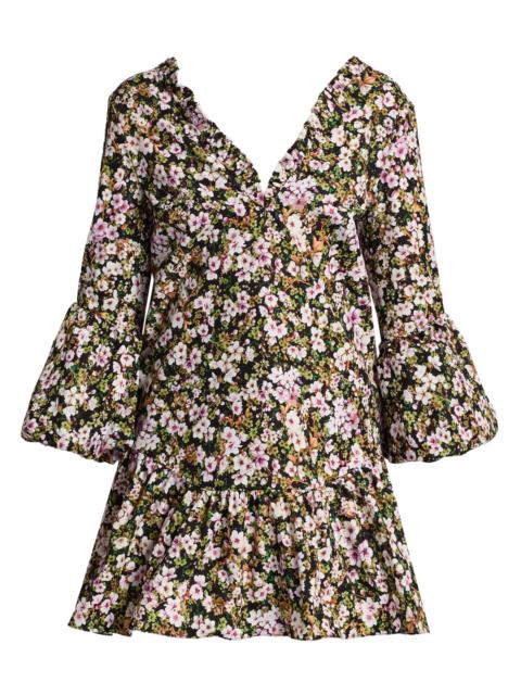KIKA VARGAS Women's Noemi Twill Sakura Minidress - Green