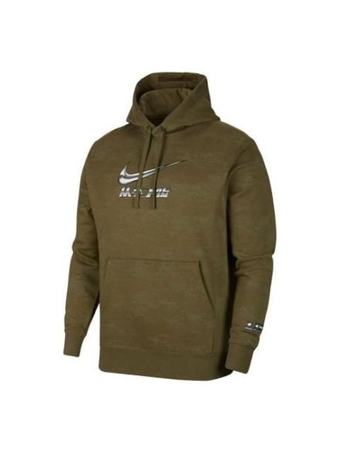 Nike Nike Sportswear 캐주얼 스포츠 로고 알파벳 인쇄 올리브 그린 DJ4860-201