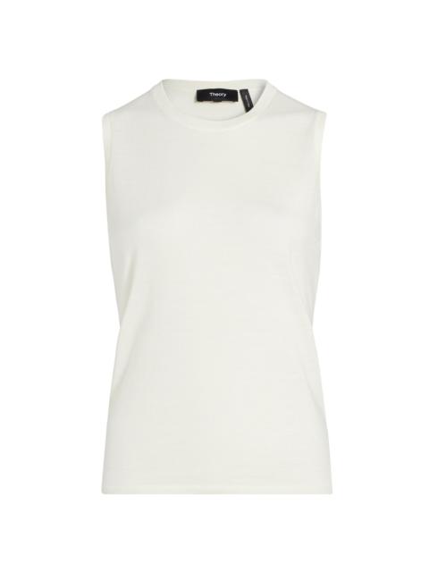 Theory Women's Crewneck Tank Top - New Ivory