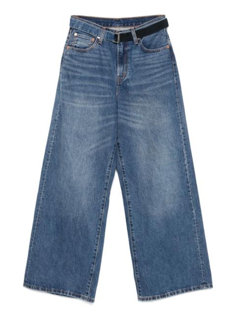 sacai wide-leg jeans