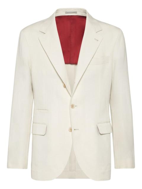 Brunello Cucinelli chevron deconstructed blazer