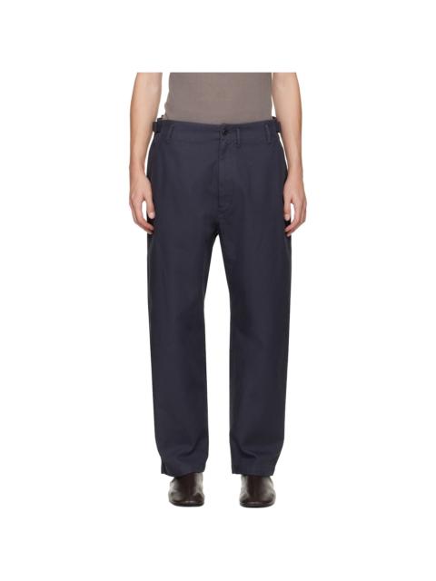 Lemaire Navy Carrot Pants