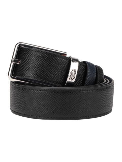 Serapian Black Men's Leather Belt