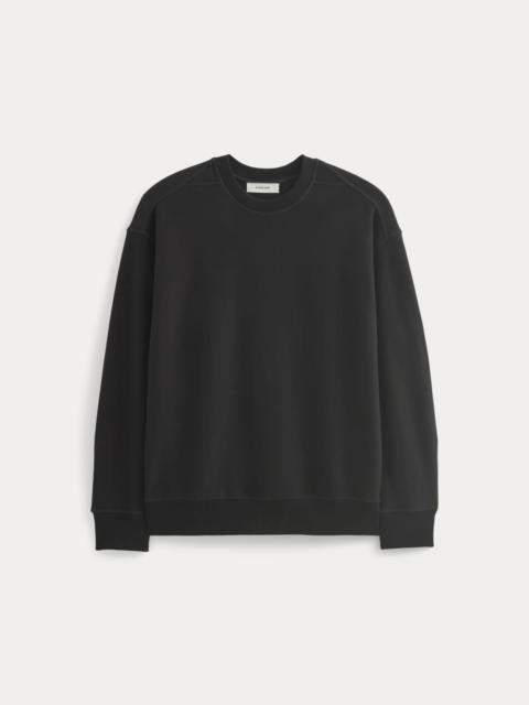 EVERLANE TWILL TERRY JACQUARD CREW SWEATSHIRT