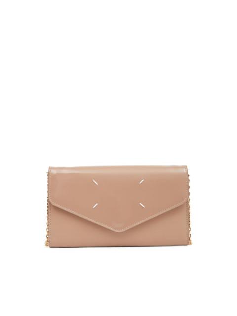 Maison Margiela four-stitch leather wallet-on-chain