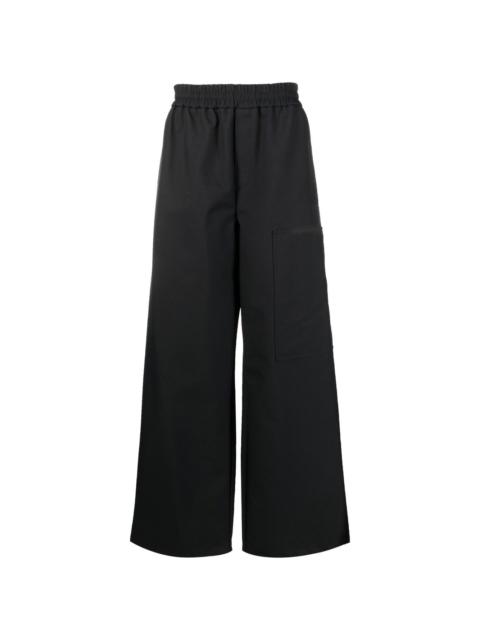 Off-White high-waisted wide-leg trousers