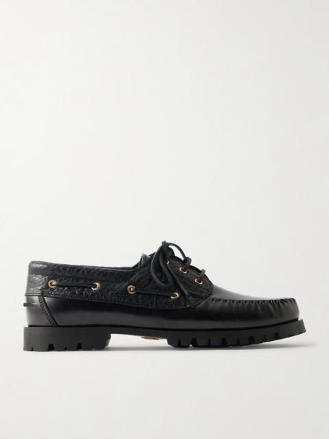 VINNY’s Aztec Leather Boat Shoes