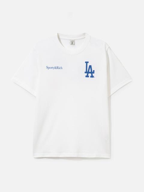 Sporty & Rich DODGERS SERIF TSHIRT