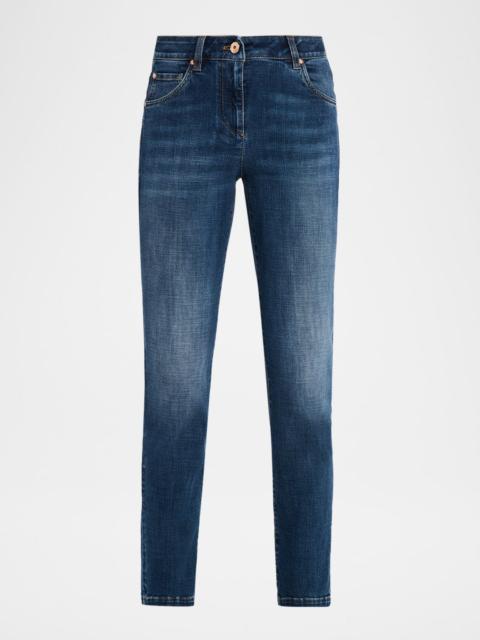 Brunello Cucinelli High Rise Skinny-Leg Jeans