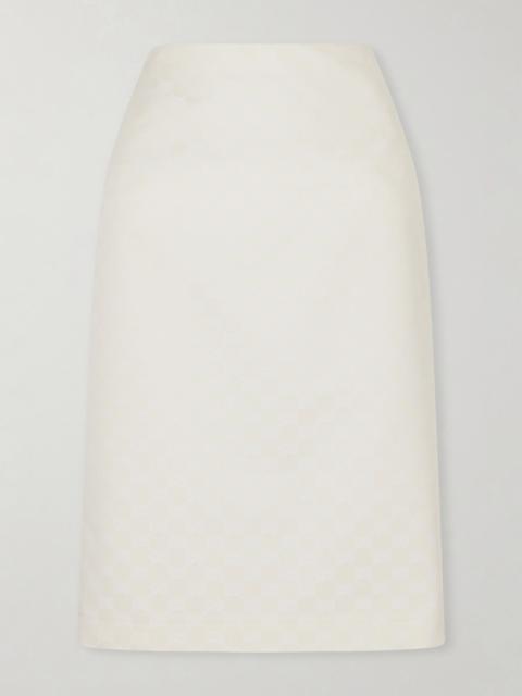 GUCCI Jacquard-gabardine Midi Skirt