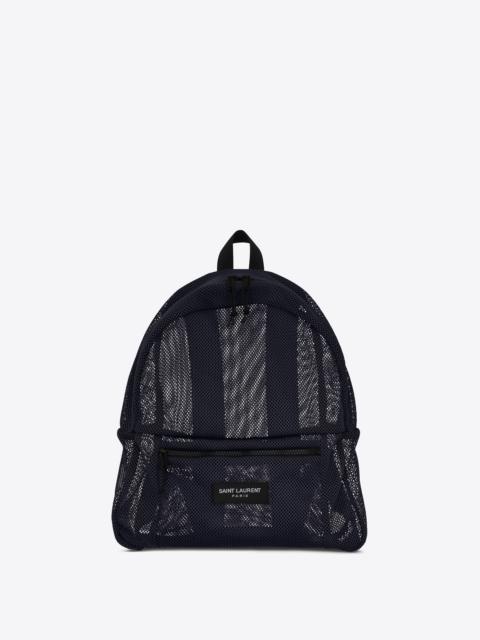 SAINT LAURENT slp backpack in mesh and nylon