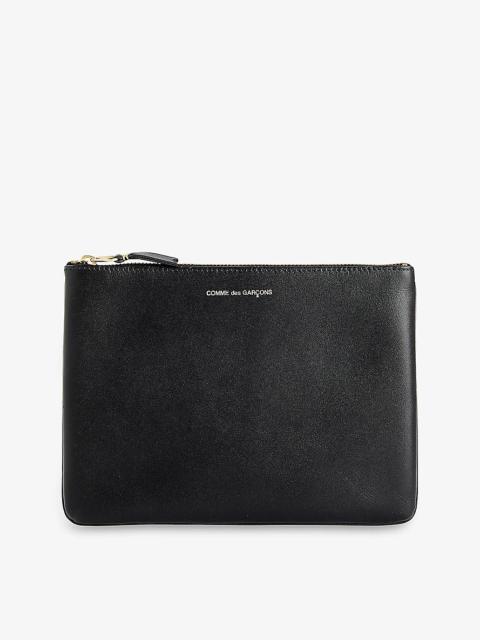 Classic logo-print leather wallet