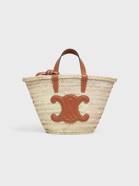 CELINE TEEN CELINE CLASSIC PANIER in Palm leaves and Calfskin