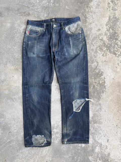 Rugged Destroy Distressed Stussy Denim